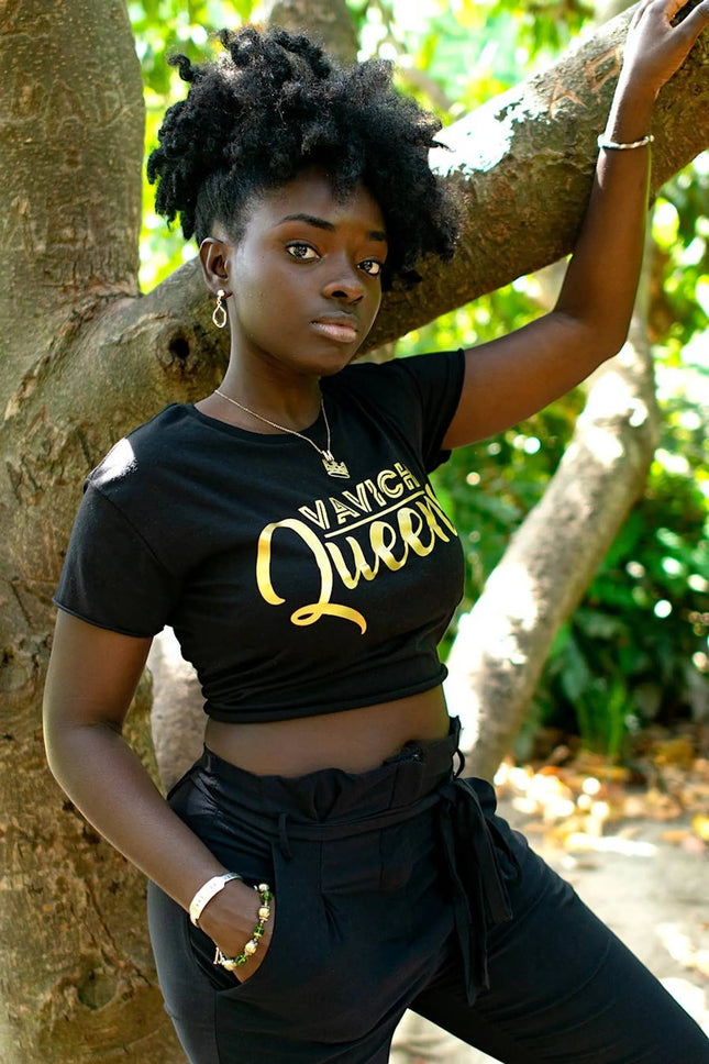 VaVichi Queens Fitted Crop Top
