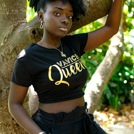 VaVichi Queens Fitted Crop Top