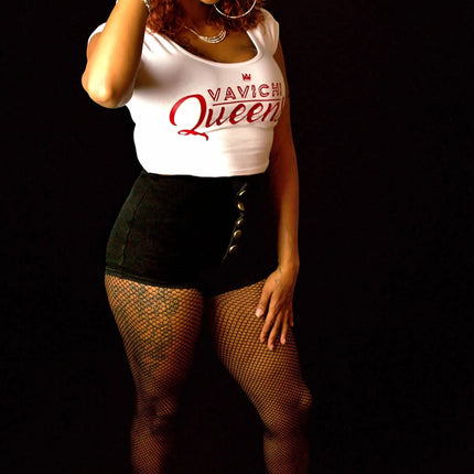 VaVichi Queens Fitted Crop Top