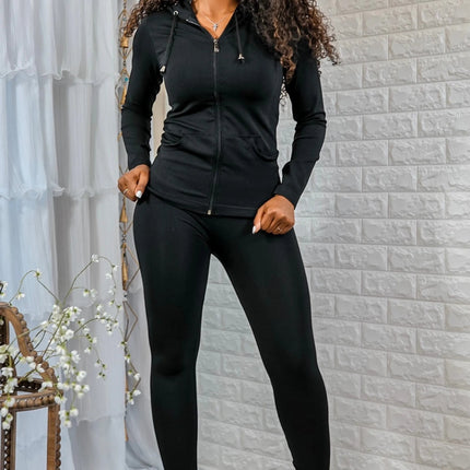 Zip Hoodie & Leggings Lounge Set