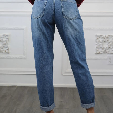 Destroyed and Ripped Maxed Out Boyfriend Jeans