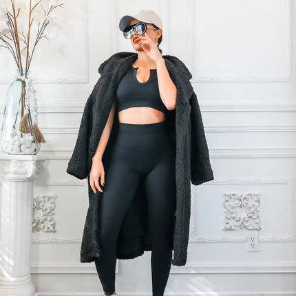Next Level Ribbed Snatched Active Wear Pant Set