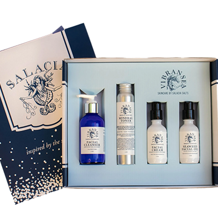 Vibransea Skincare Gift Set | Hydrating Seaweed Face Care for Mature Skin