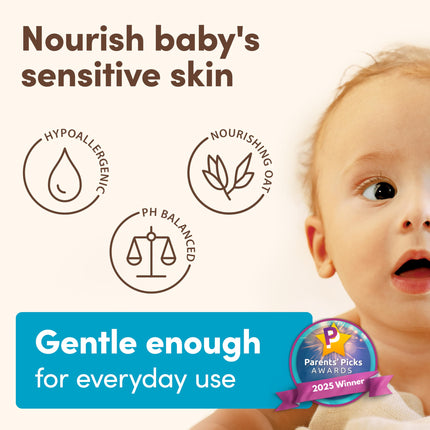 Aveeno Baby Moisturizing Lotion for Sensitive Skin - Natural Baby Skincare with Prebiotic Oat
