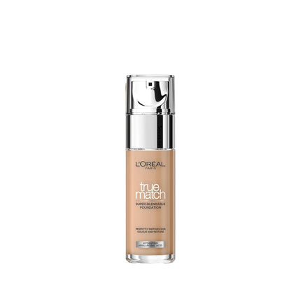 L'Oreal Paris True Match Liquid Foundation: Hydrating, Natural Finish - 3.D/3.W Warm Undertone, Evens Skin Tone, Enriched with Hyaluronic Acid & Vitamin E