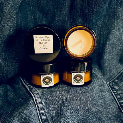 Smokey Eyes at the End of the Bar Candle