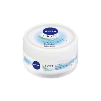 Nivea Soft Moisturizing Cream - Vitamin E & Jojoba Oil - Face, Hand & Body Lotion - Daily Hydration for Dry Skin - 10.14 fl oz