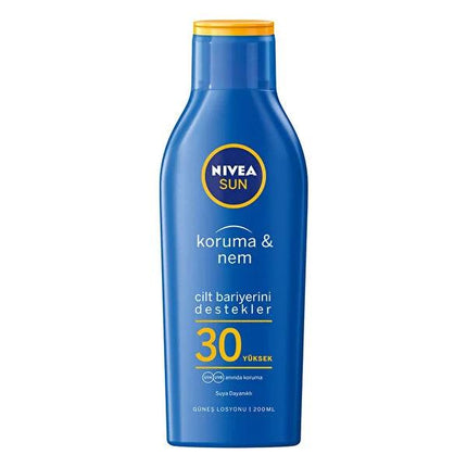 Nivea Sunscreen Lotion SPF 30 - Moisturizing, Water-Resistant, UVA & UVB Protection for Outdoor Activities