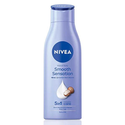 Nivea Moisturizing Body Lotion - Smooth Sensation, 48-Hour Hydration, Shea Butter & Deep Moisture Serum