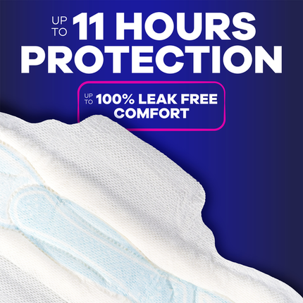 Always Maxi Overnight Pads With Wings Unscented
