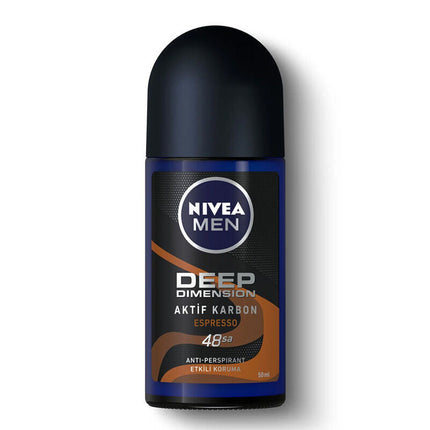 Nivea Men Deep Dimension Espresso Roll-On Deodorant | 50ml