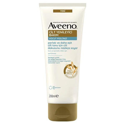 Aveeno Renewal Body Peel for Sensitive Skin - Gentle Exfoliant with Oat and PHA for Softer, Radiant Skin